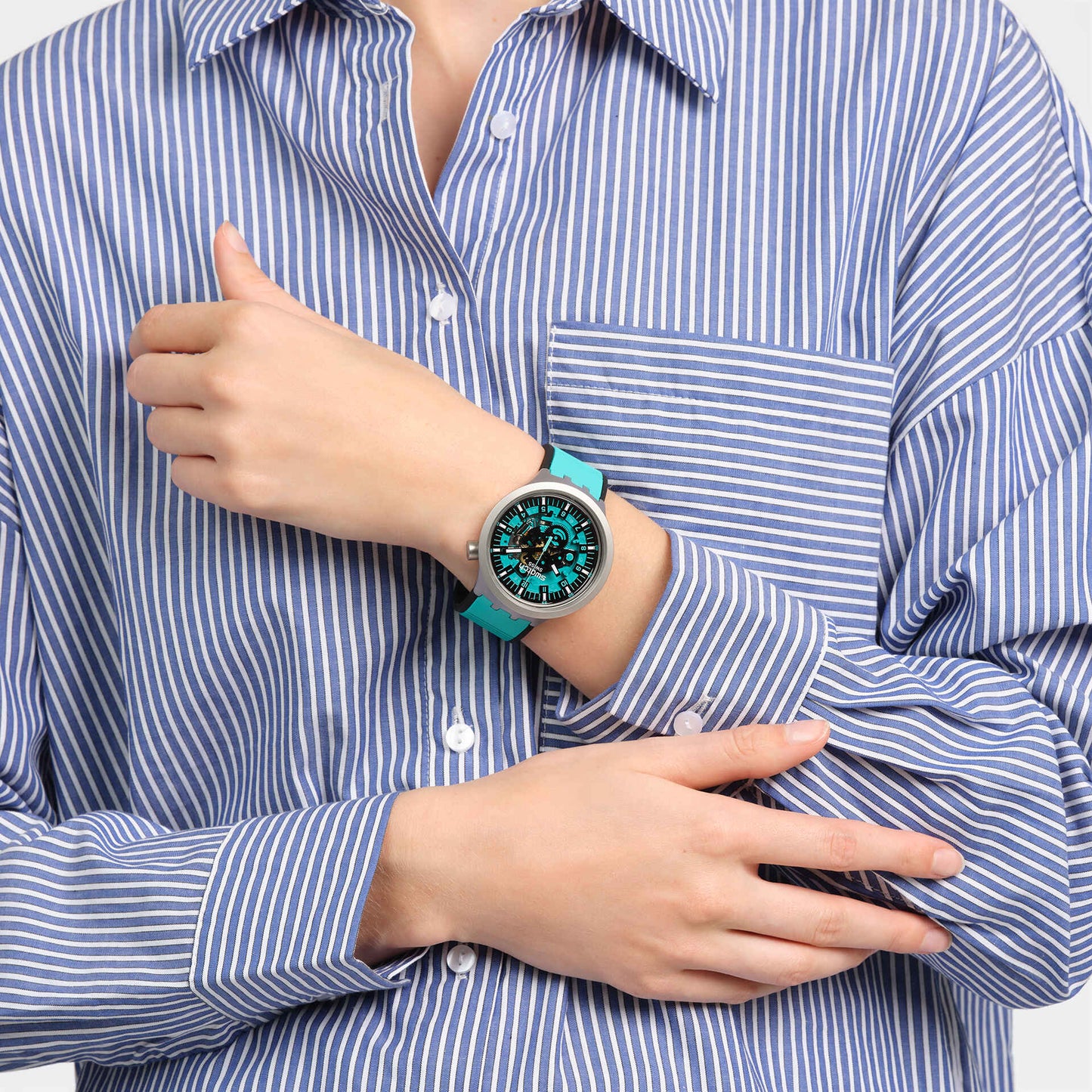 Swatch Mint Trim 47mm