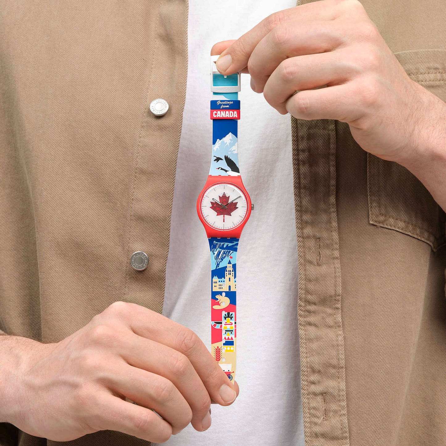 Swatch Canada Eh 41mm
