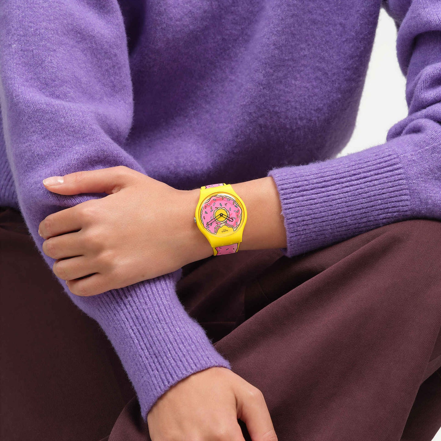 Swatch Seconds of Sweetness 41mm - Simpsons Collection